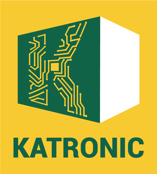 logo avec un cube et des circuits imprimés dessinés, ensemble des systèmes électroniques